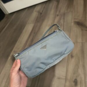 Prada nylon blue shoulder bag